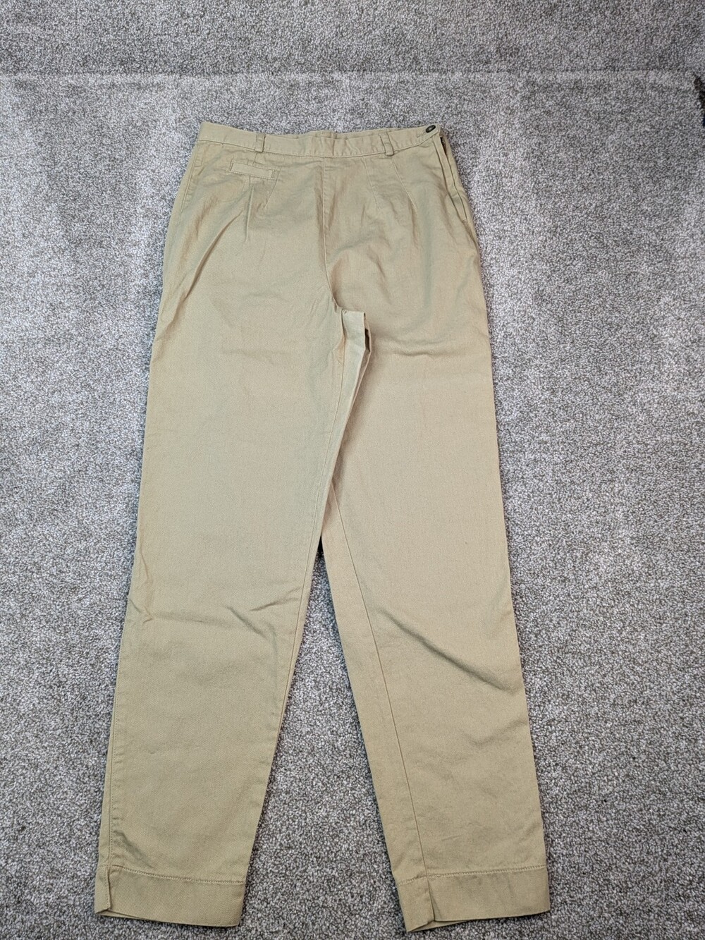 Vtg Z Cavaricci Pants Women 30 Side Zip Trousers Chinos Retro 80s 90s Preppy USA